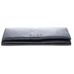 Gucci Black Leather Continental Wallet