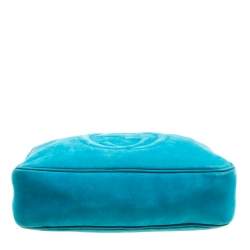 مملوكة مسبقًا Gucci Blue Leather Medium Soho Chain Shoulder Bag