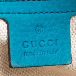 مملوكة مسبقًا Gucci Blue Leather Medium Soho Chain Shoulder Bag