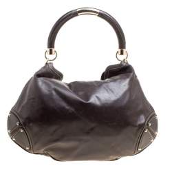 مملوكة مسبقًا حقيبة غوتشي يد علوية اندي متوسطة جلد بنية