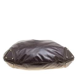 مملوكة مسبقًا حقيبة غوتشي يد علوية اندي متوسطة جلد بنية