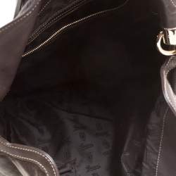 مملوكة مسبقًا حقيبة غوتشي يد علوية اندي متوسطة جلد بنية