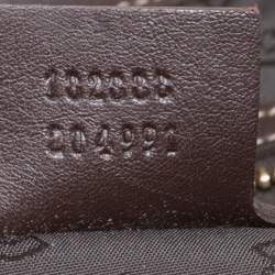 مملوكة مسبقًا حقيبة غوتشي يد علوية اندي متوسطة جلد بنية