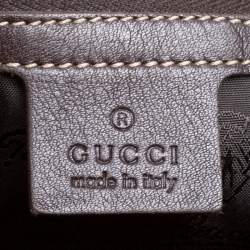 مملوكة مسبقًا حقيبة غوتشي يد علوية اندي متوسطة جلد بنية