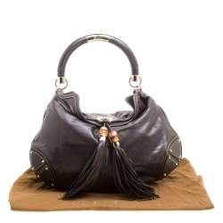 مملوكة مسبقًا حقيبة غوتشي يد علوية اندي متوسطة جلد بنية