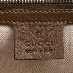 Gucci Beige Crocodile Leather Large New Bamboo Satchel