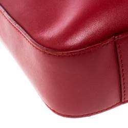 مملوكة مسبقًا حقيبة كتف غوتشي جلد حمراء