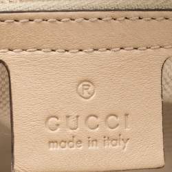 Pre Owned Gucci Beige Microguccissima Leather Medium Nice Top Handle Bag