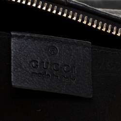 Pre Owned Gucci Black Leather Small Sienna Tassel Clutch