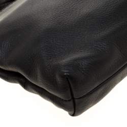 Pre Owned Gucci Black Leather Small Sienna Tassel Clutch