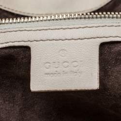 Pre Owned حقيبة هوبو غوتشي إيني جلد ثعبان سوداء كبيرة