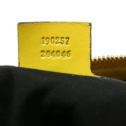 مملوكة مسبقًا حقيبة غوتشي جوي بوسطن صغيرة جلد وكانفاس سوبريم GG صفراء/ بيضاء