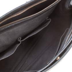Pre Owned Gucci Black Leather Medium Bright Bit Top Handle Bag
