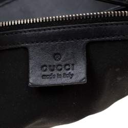 Pre Owned Gucci Black GG Canvas and Leather Queen Hobo