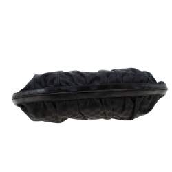 Pre Owned Gucci Black GG Canvas and Leather Queen Hobo