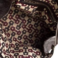 Gucci Dark Brown Guccissima Leather Satchel