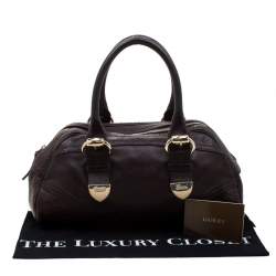 Gucci Dark Brown Guccissima Leather Satchel