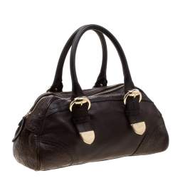 Gucci Dark Brown Guccissima Leather Satchel