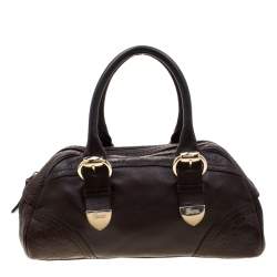 Gucci Dark Brown Guccissima Leather Satchel