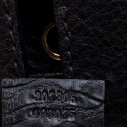 مملوكة مسبقًا Gucci Black Leather Babouska Belted Tote