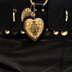 مملوكة مسبقًا Gucci Black Leather Babouska Belted Tote