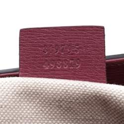 مملوكة مسبقًا حقيبة غوتشي يد علوية برايت بيت جاسمين جلد وردية سينامون