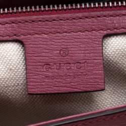 مملوكة مسبقًا حقيبة غوتشي يد علوية برايت بيت جاسمين جلد وردية سينامون