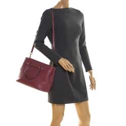 مملوكة مسبقًا حقيبة غوتشي يد علوية برايت بيت جاسمين جلد وردية سينامون