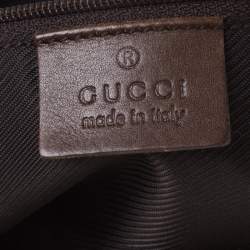 مملوكة مسبقًا Gucci Beige/Brown GG Canvas and Leather Front Zip Shoulder Bag