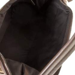 مملوكة مسبقًا Gucci Beige/Brown GG Canvas and Leather Front Zip Shoulder Bag