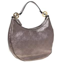 مملوكة مسبقًا حقيبة غوتشي متوسطة توينز GG جلد وكانفاس غوتشيسيما برونزية/ بيج