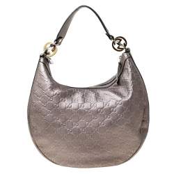 مملوكة مسبقًا حقيبة غوتشي متوسطة توينز GG جلد وكانفاس غوتشيسيما برونزية/ بيج