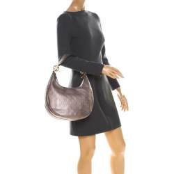 مملوكة مسبقًا حقيبة غوتشي متوسطة توينز GG جلد وكانفاس غوتشيسيما برونزية/ بيج