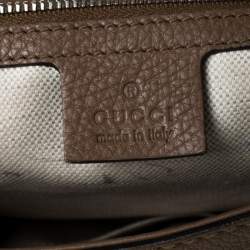 Gucci Brown Leather Medium Techno Horsebit Hobo