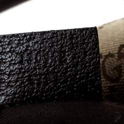 مملوكة مسبقًا حقيبة غوتشي جوي بوسطن كانفاس بيج/بني GG صغيرة