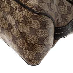 مملوكة مسبقًا Gucci Beige/Brown GG Crystal Canvas and Leather Small Duchessa Shoulder Bag