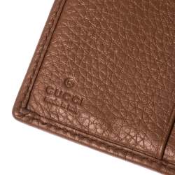 Gucci Brown Leather Trifold Wallet