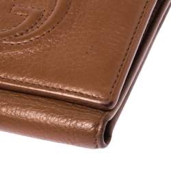 Gucci Brown Leather Trifold Wallet