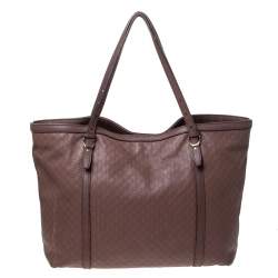 مملوكة مسبقًا Gucci Old Rose Microguccissima Leather Medium Nice Tote