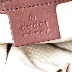 مملوكة مسبقًا Gucci Old Rose Microguccissima Leather Medium Nice Tote