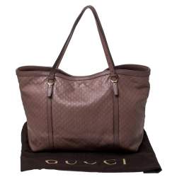 مملوكة مسبقًا Gucci Old Rose Microguccissima Leather Medium Nice Tote
