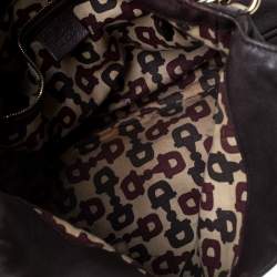 Pre Owned Gucci Brown Guccissima Leather Small Indy Top Handle Hobo Bag