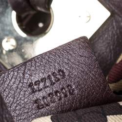 Pre Owned Gucci Brown Guccissima Leather Small Indy Top Handle Hobo Bag