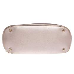 مملوكة مسبقًا حقيبة غوتشي يد علوية برايت بيت  جلد بيج ميتالك