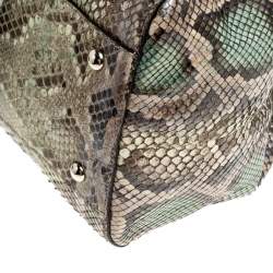 Pre Owned Gucci  Multicolor Python Leather Medium Shoulder Bag