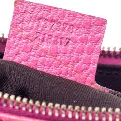 Pre Owned حقيبة غوتشي بامبو أنيتا جلد وردية