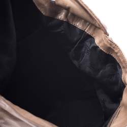 Pre Owned حقيبة غوتشي متوسطة هيستريا جلد بنيه