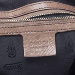 Pre Owned حقيبة غوتشي متوسطة هيستريا جلد بنيه