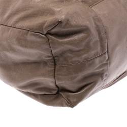 Pre Owned حقيبة غوتشي متوسطة هيستريا جلد بنيه