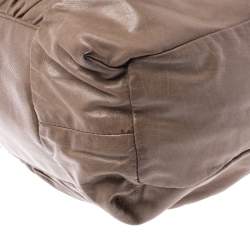 Pre Owned حقيبة غوتشي متوسطة هيستريا جلد بنيه